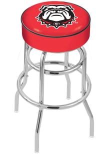 Georgia Bulldogs Mascot Double-Ring Swivel Pub Stool - Black