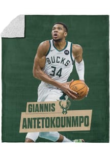 Milwaukee Bucks Jersey Silk Touch Fleece Blanket - Olive
