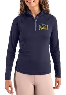 Cutter and Buck Drexel Dragons Womens Navy Blue Coastline Qtr Zip