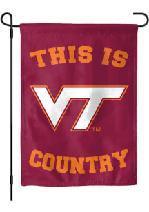 Virginia Tech Hokies This is Country Garden Flag - Maroon