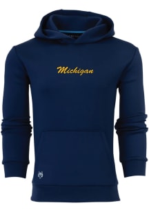 Greyson Michigan Wolverines Mens Navy Blue Chene Long Sleeve Hoodie