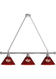 Louisiana-Monroe Warhawks 3 Shade Silver Billiard Lamp