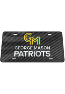 George Mason University Green Carbon Fiber Car Accessory License Plate