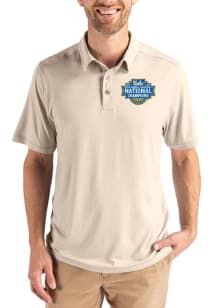 Cutter and Buck UCLA Bruins Mens Oatmeal 2026 WBB Champions Coastline Eco Short Sleeve Polo