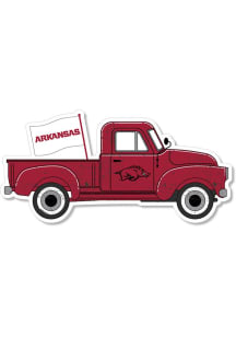 Arkansas Razorbacks 2" Truck Dizzler Stickers - Red