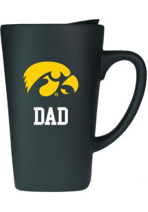 Iowa Hawkeyes 16oz Soft Touch Dad Ceramic Mug - Black