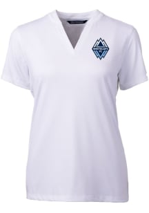 Cutter and Buck Vancouver Whitecaps FC Womens White Forge Short Sleeve T-Shirt
