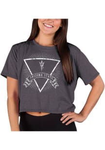 Concepts Sport Arizona State Sun Devils Womens Charcoal Quest Short Sleeve T-Shirt