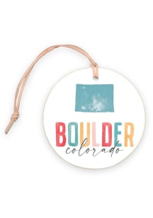 Boulder 4" Watercolor Ornament