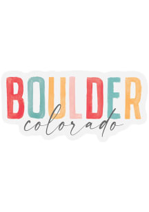 Boulder Vinyl Watercolor Stickers - White