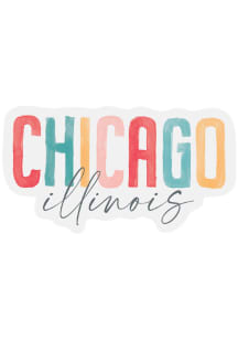Chicago Vinyl Watercolor Magnet