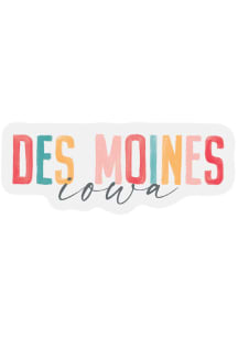 Des Moines Vinyl Watercolor Magnet