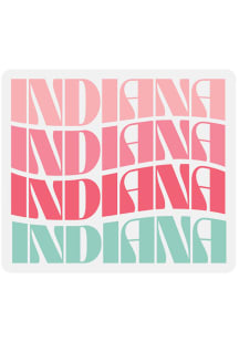 Indiana Vinyl Retro Wave Stickers - Pink
