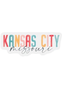 Kansas City Vinyl Watercolor Stickers - White
