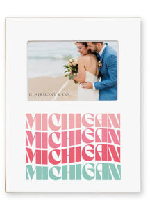 Michigan Frame Retro Wave Picture Frame - Pink