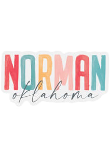 Norman Vinyl Watercolor Stickers - White