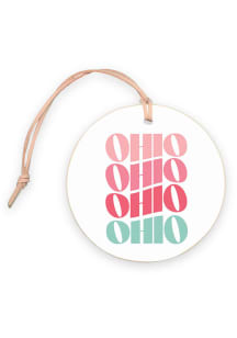 Ohio 4" Retro Wave Ornament
