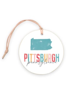 Pittsburgh 4" Watercolor Ornament