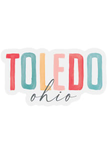 Toledo Vinyl Watercolor Stickers - White