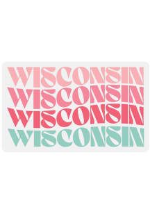 Wisconsin Vinyl Retro Wave Magnet
