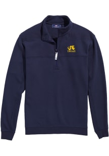 Vineyard Vines Drexel Dragons Mens Navy Blue Shep Shirt Long Sleeve Qtr Zip Pullover