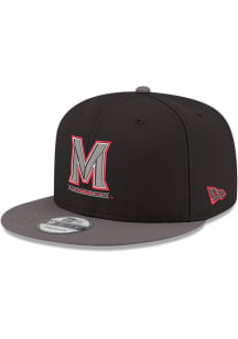 New Era Maryland Terrapins Black Black Graphite Color Pop GCP 9FIFTY Mens Snapback Hat