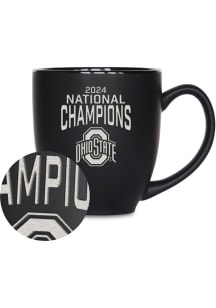 Ohio State Buckeyes 2024 Football National Champions Bistro Ceramic Mug - Black