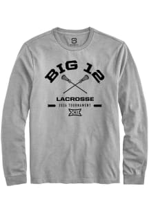 Summit Sportswear Big 12 Grey 2026 Lacrosse Championship Long Sleeve T Shirt