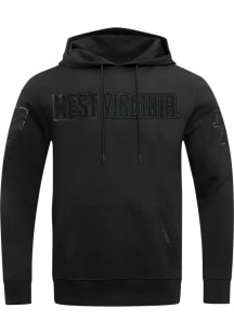 Pro Standard West Virginia Mountaineers Mens Black Triple Black Fashion Hood