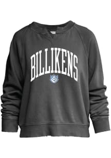 Saint Louis Billikens Womens Charcoal Willow Washed Crew Sweatshirt