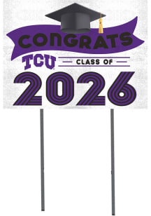 TCU Horned Frogs KH Sports Fan Class of 2026 Yard Sign - Purple