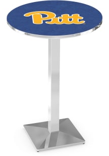 Pitt Panthers Chrome Square Base Pub Table