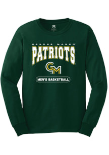 Summit Sportswear George Mason University Green Mens Basketball Long Sleeve T Shirt