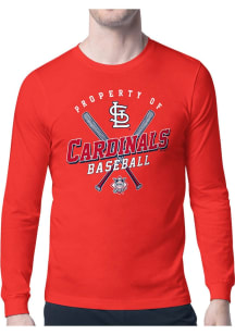 Starter St Louis Cardinals Red Property Of Long Sleeve T Shirt