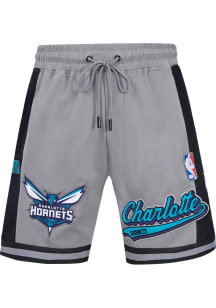 Pro Standard Charlotte Hornets Mens Grey Heather Script Tail Shorts