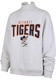 47 Detroit Tigers Womens Grey Mock Arch Crew Sweatshirt