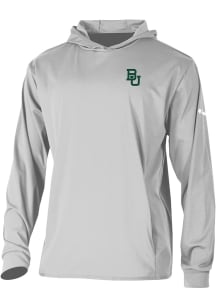 Columbia Baylor Bears Mens Grey Heat Seal Long Drive Long Sleeve Hoodie