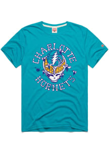 Homage Charlotte Hornets Teal Grateful Dead x Hornets Short Sleeve Fashion T Shirt