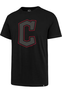 47 Cleveland Guardians Black Pop Imprint Short Sleeve T Shirt