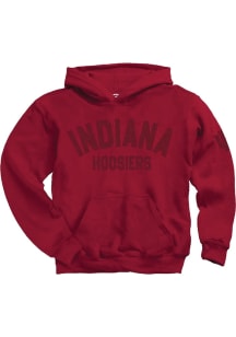 Summit Sportswear Indiana Hoosiers Mens Crimson Tonal Felt Sleeve Hit Long Sleeve Hoodie