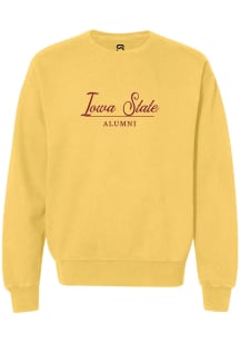 Summit Sportswear Iowa State Cyclones Womens Yellow Alumni Crew Sweatshirt