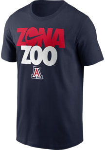 Nike Arizona Wildcats Navy Blue Slogan Primary Short Sleeve T Shirt