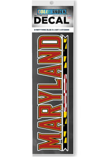 Maryland Terrapins Licensed Mark Auto Decal - Red