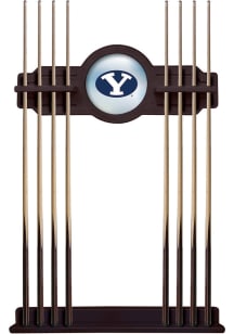 BYU Cougars Solid Wood Cue Rack Pool Table