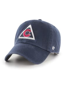 47 Colorado Avalanche Vintage Logo Clean Up Adjustable Hat - Navy Blue