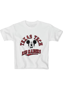 Blue 84 Texas Tech Red Raiders Youth White Mickey Short Sleeve T-Shirt