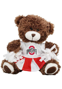 Ohio State Buckeyes Cheerleader Bear Plush - Red