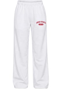 Hype and Vice Ohio State Buckeyes Womens Varsity White Sweatpants