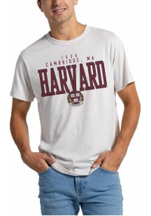 League Harvard Crimson White Est. 1636 Short Sleeve Fashion T Shirt