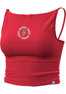 Champion Wisconsin Badgers Womens Red High Neck Tank Top